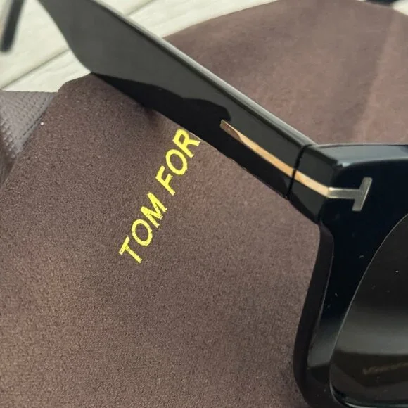 Tom Ford Black Square Sunglasses - Viral Preppy Aesthetic - Picture 2 of 8
